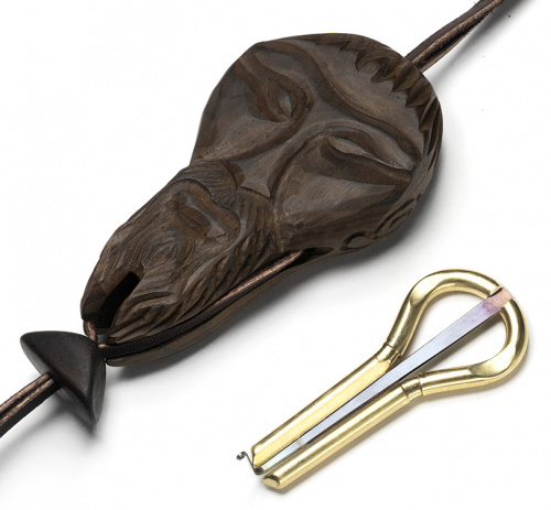 Small/standard jew's harp with wooden case "Turk"